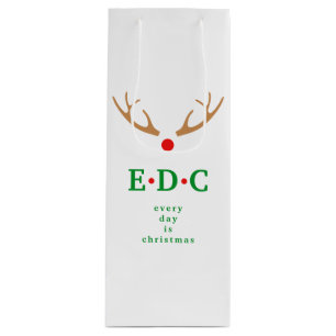 Every Day is Christmas Wine Gift Bag