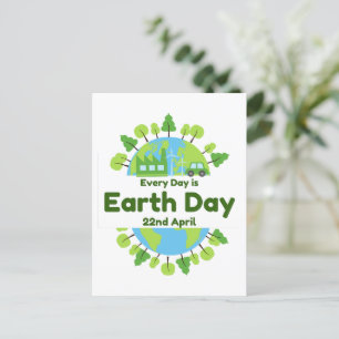 Every Day Is Earth Day   Earth Day Postcard