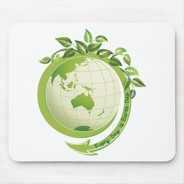 Every Day is Earth Day Mouse Mat (Front)