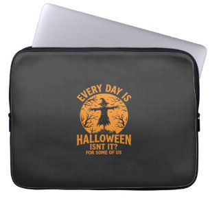 Every Day Is Halloween Scarecrow Witch Design_1 Laptop Sleeve