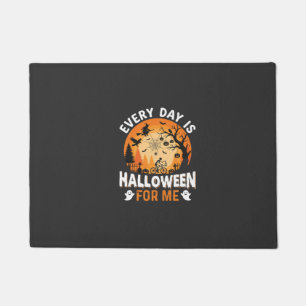 Every Day Is Halloween Vintage T Shirt Design Doormat