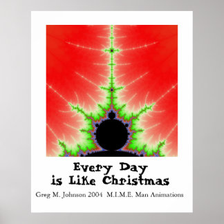 Every Day is Like Christmas Poster