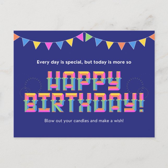 Every day is special, but today is more so postcard (Front)