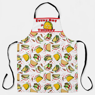 Every day is Taco Tuesday Hard & Soft Tacos White Apron