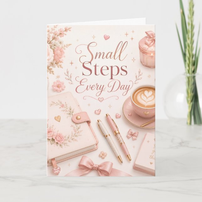 Every Day Motivational Floral Card (Front)