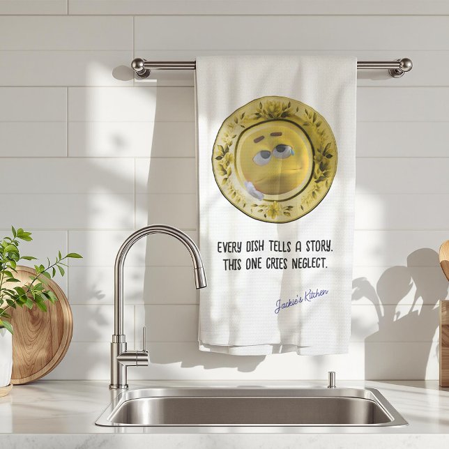 Every Dish Tells a Story, Funny Personalised  Tea Towel (Creator Uploaded)