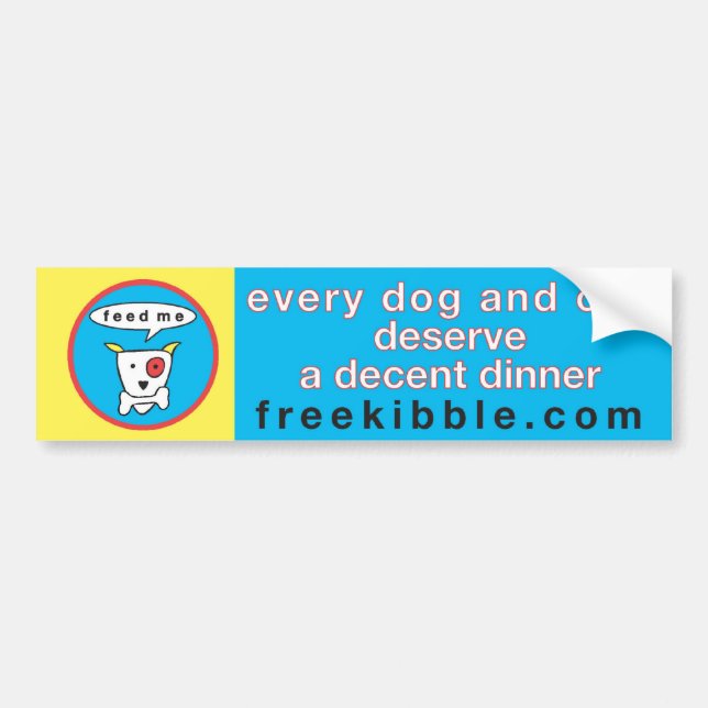 "every dog and cat" bumper sticker (Front)