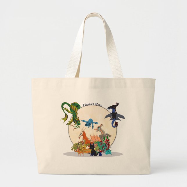 Every Dragon Ever Large Tote Bag (Front)