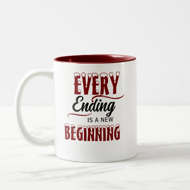 Every Ending Is A New Beginning /Personalised Mug (Left)