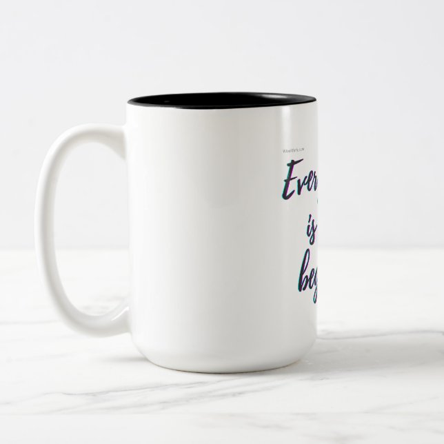 Every Ending is a New Beginning Two-Tone Coffee Mug (Left)
