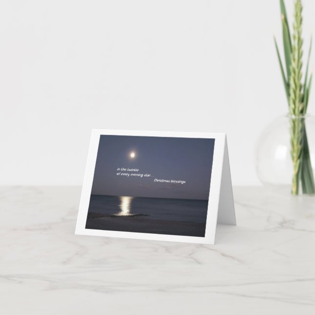 Every Evening Star Christmas Holiday Card (Front)