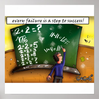 Every failure is a step to success poster