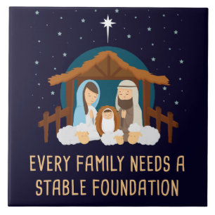 Every Family Needs a Stable Foundation – Christmas Tile