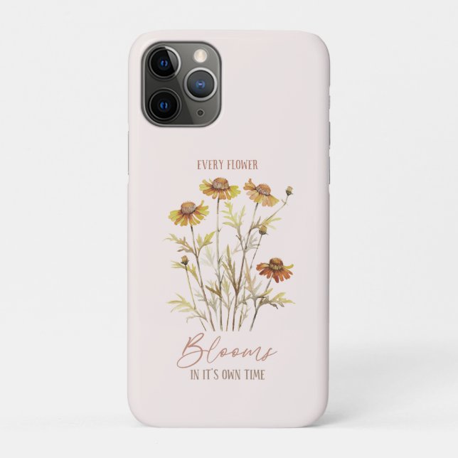 Every Flower Blooms In Its Own Time Case-Mate iPhone Case (Back)