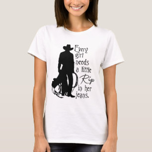 Every Girl Needs A Little Rip In Her Jeans Funny  T-Shirt