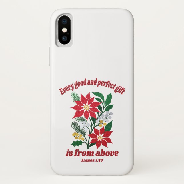 Every Good and Perfect Gift – James 1:17 Christmas Case-Mate iPhone Case (Back)