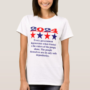 Every Government Degenerates When Trusted - Politi T-Shirt