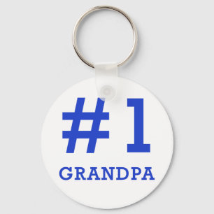 Every Grandpa Deserves a #1 Grandpa Tshirt! Key Ring