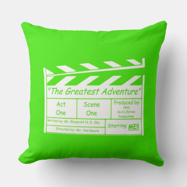 Every Great Adventure Needs A Star! Cushion (Front)