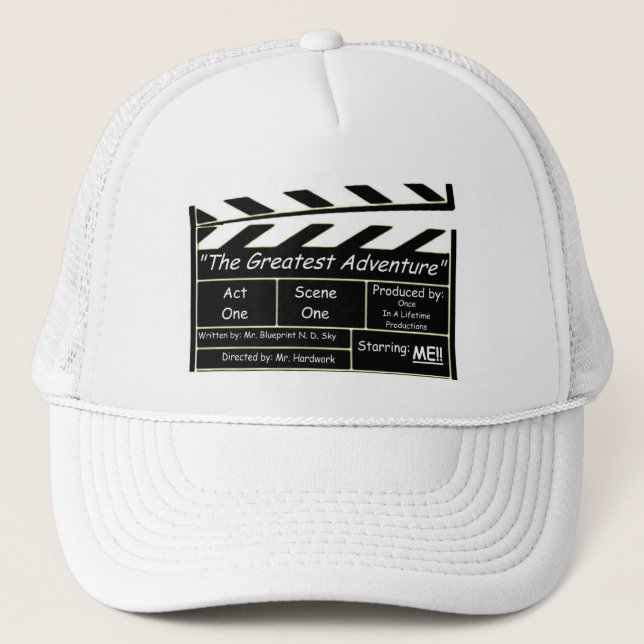 Every Great Adventure Needs A Star! Trucker Hat (Front)