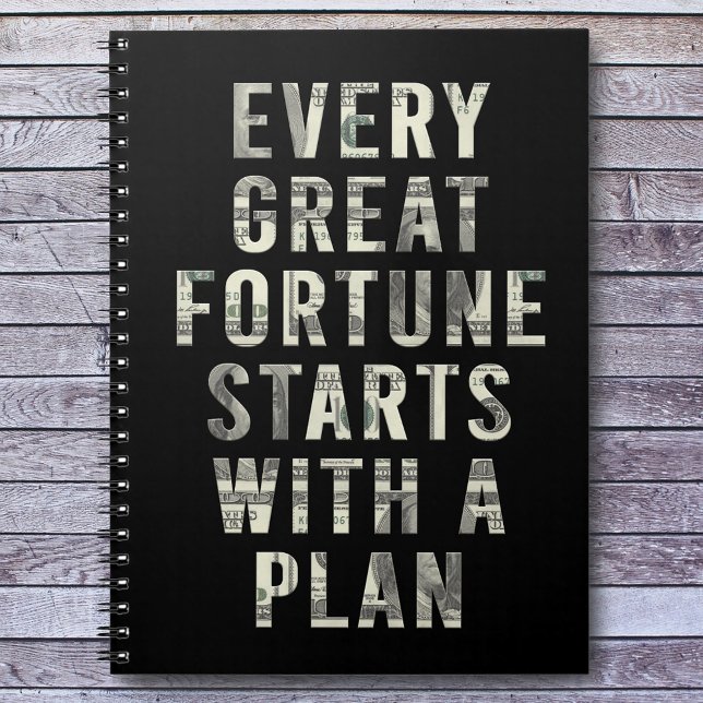 Every Great Fortune Motivational Quote Notebook (Creator Uploaded)