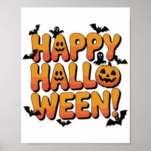 Every Great Halloween Starts with a Smile and a Pu Poster