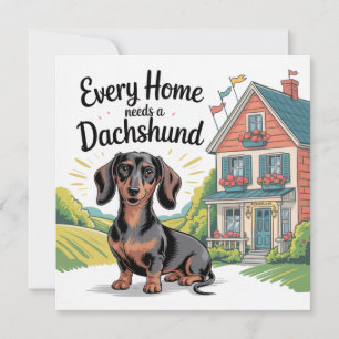 Every Home Needs a Dachshund Holiday Card