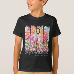 Every Knee Shall Bow Christian Jesus Bible Verse E T-Shirt