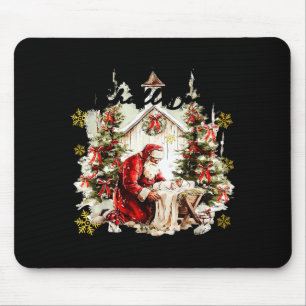 Every Knee Shall Bow Funny Kneeling Santa Baby Jes Mouse Mat