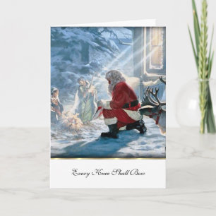 Every Knee Shall Bow Holiday Card