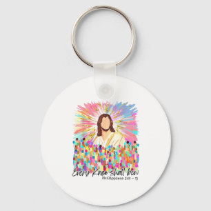 Every Knee Shall Bow Jesus Easter Faith Key Ring