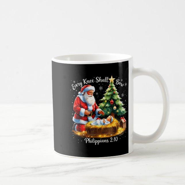 Every Knee Shall Bow Philipans 2_10 Christmas  Coffee Mug (Right)