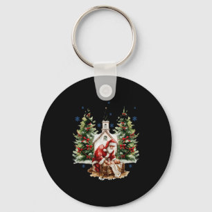 Every Knee Shall Bow Religious Christian Santa Chr Key Ring