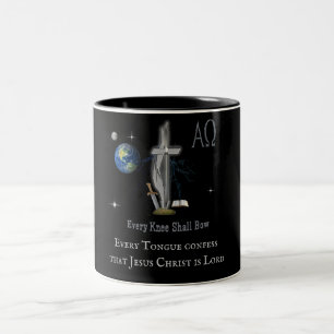 Every knee shall bow  Two-Tone coffee mug