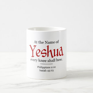 Every knee shall bow - Yeshua Coffee Mug