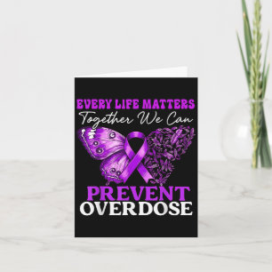 Every Life Matters Prevent Overdose Awareness Purp Card