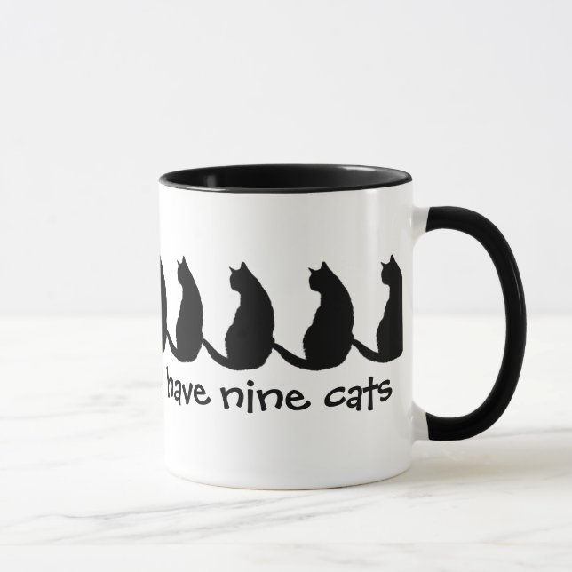 Every Life Should Have 9 Cats Mug (Right)