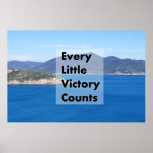 Every little victory counts poster