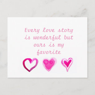 Every love story is wonderful but ours is my favou holiday postcard