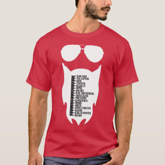 Every Mans Beard Length Growth Chart Meaning  T-Shirt