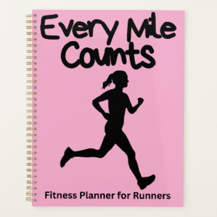 Every Mile Counts Customisable runner gifts Planner