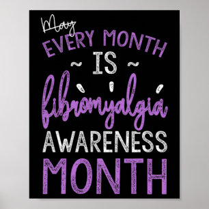 Every Month Is Fibromyalgia Awareness Month Poster
