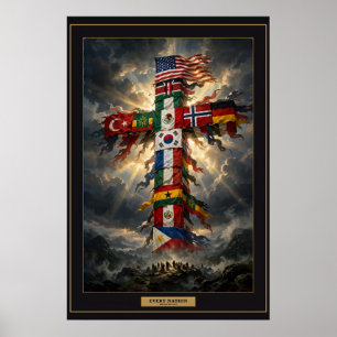 Every Nation — The Monument Poster Framed