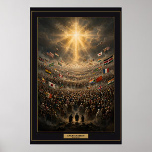 Every Nation — The Multitude Poster Framed