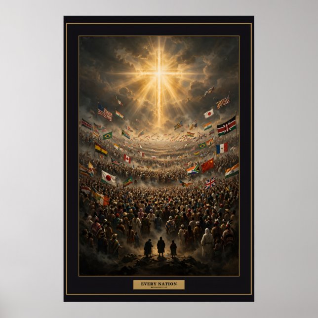 Every Nation — The Multitude Poster Framed (Front)