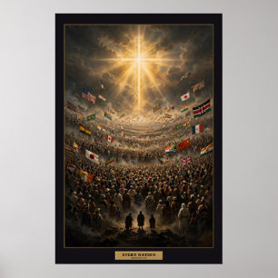Every Nation — The Multitude Poster Matted