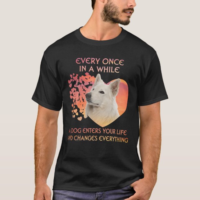 Every Once In A While A Berger Blanc Suisse Enters T-Shirt (Front)