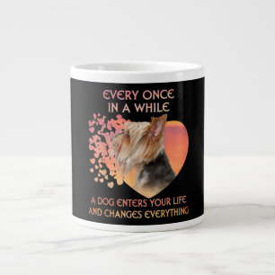 Every Once In A While A Dog Enters Yorkshire Lover Large Coffee Mug