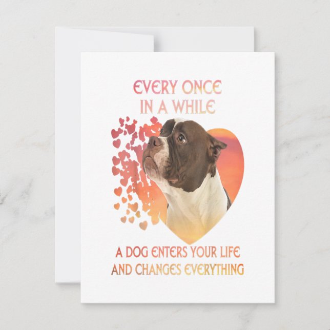 Every Once In A While A Dog Enters You Life Invitation (Front)