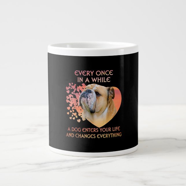 Every Once In A While A Dog Enters Your Life Large Coffee Mug (Front)